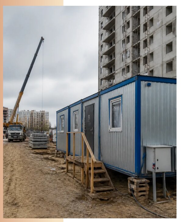 Аренда строительных вагончиков для рабочих в Ленинске-Кузнецком